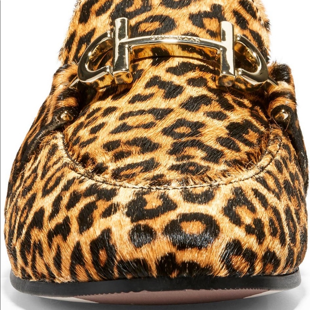 NWT Cole Haan Modern Classics Loafer ( Women) Printed Ocelot Calf Hair - Picture 3 of 13